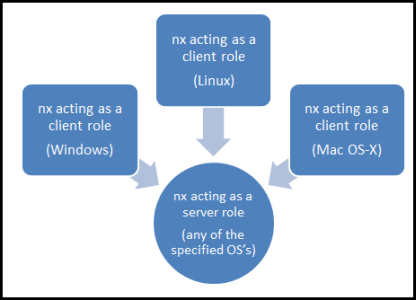 nx client/server flow