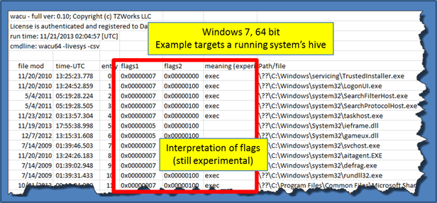 Win7 livesys parse