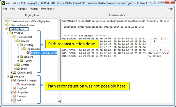 Key/Value reconstruction